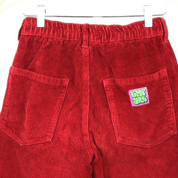 Empyre Women's Red Corduroy Pants Loose Fit Size S SK8R Y2K Hip Hop Grunge VTG - Picture 7 of 8